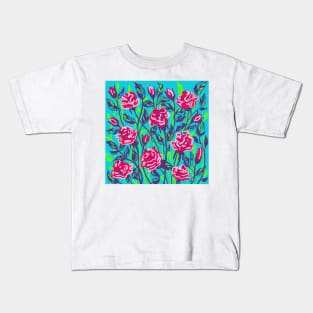 Roses blooming Kids T-Shirt